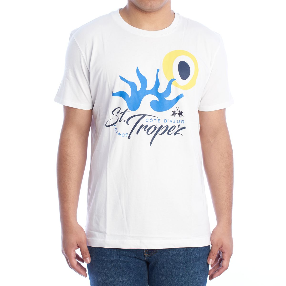 St. Tropez T-Shirt mit Grafikprint