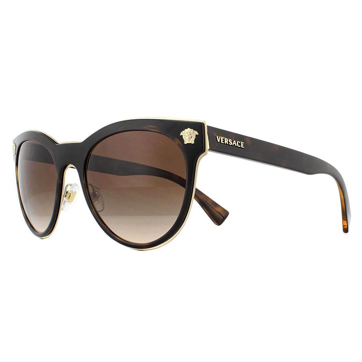 Elegante Cat-Eye-Fassung mit Metallrand