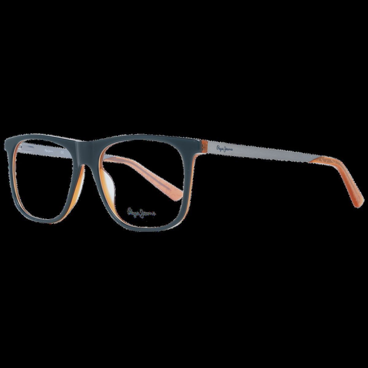 Klassische Rechteckige Brille mit Metallbügeln