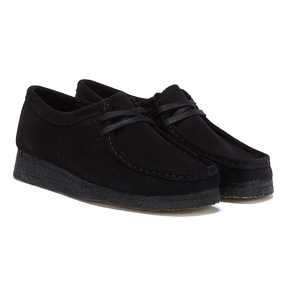 Clarks Originals Wallabee Suede Damen Schuhe - (Schwarz)