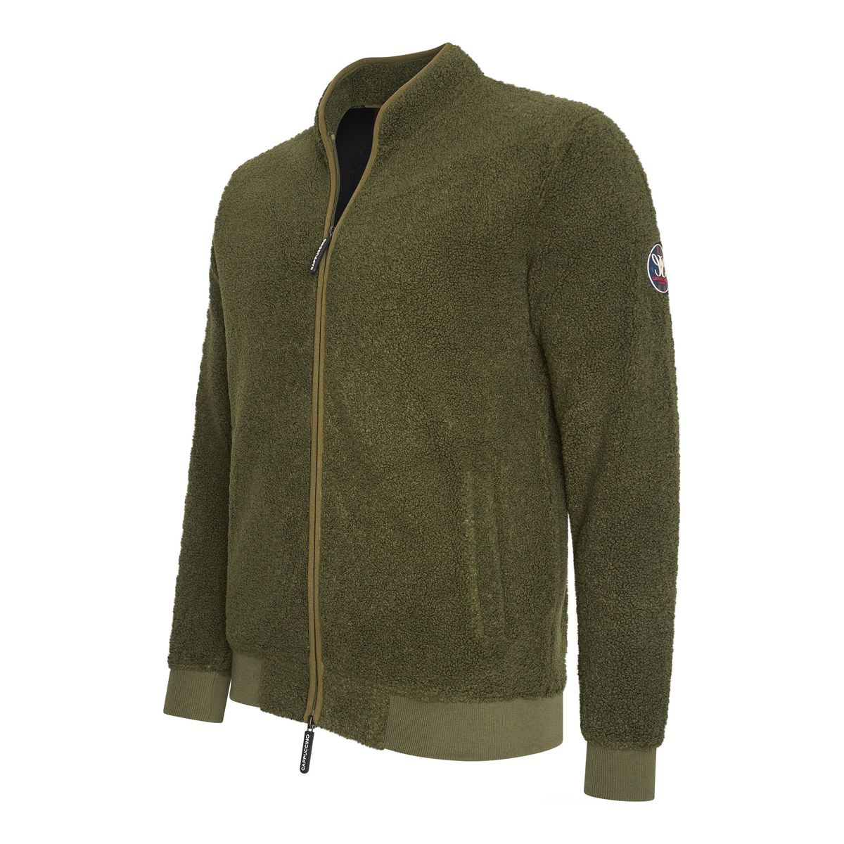 Sherpa Fleece Jacke mit Reißverschluss