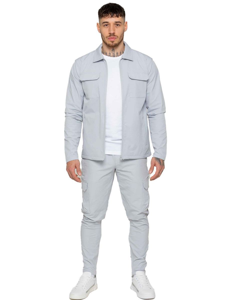 Cargo Shacket Trainingsanzug Set für Herren