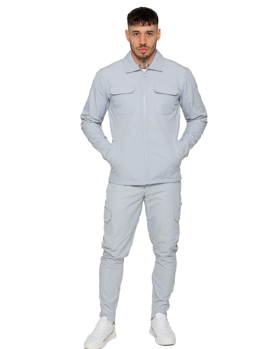 Utility Cargo-Shacket und Hosen-Set