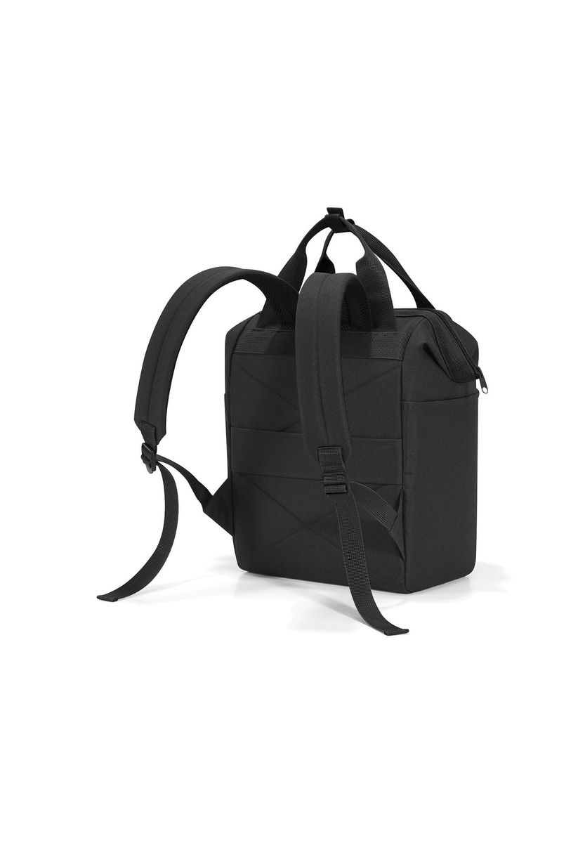 Vielseitiger schwarzer, wandelbarer Rucksack-Shopper