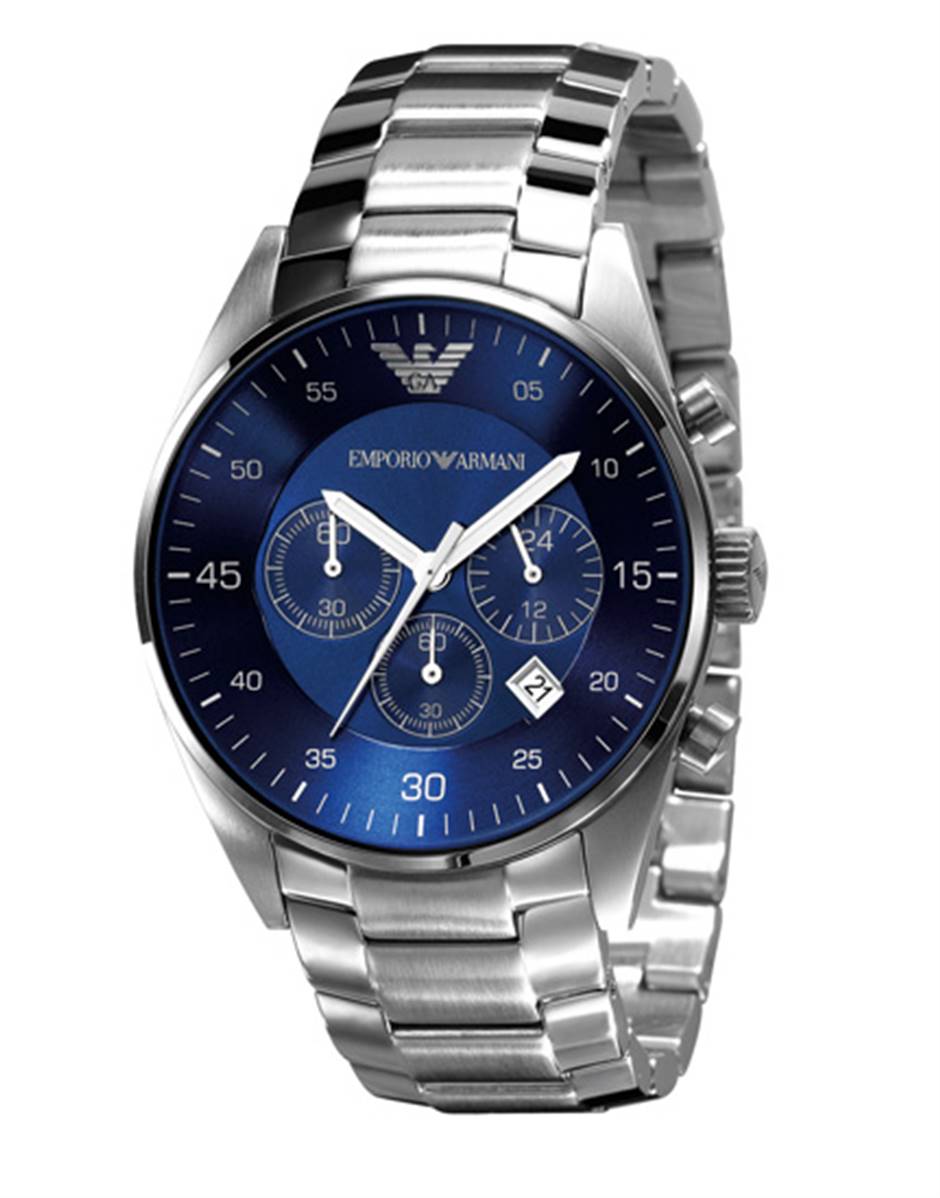 Anspruchsvolle Chronographen-Uhr aus Edelstahl