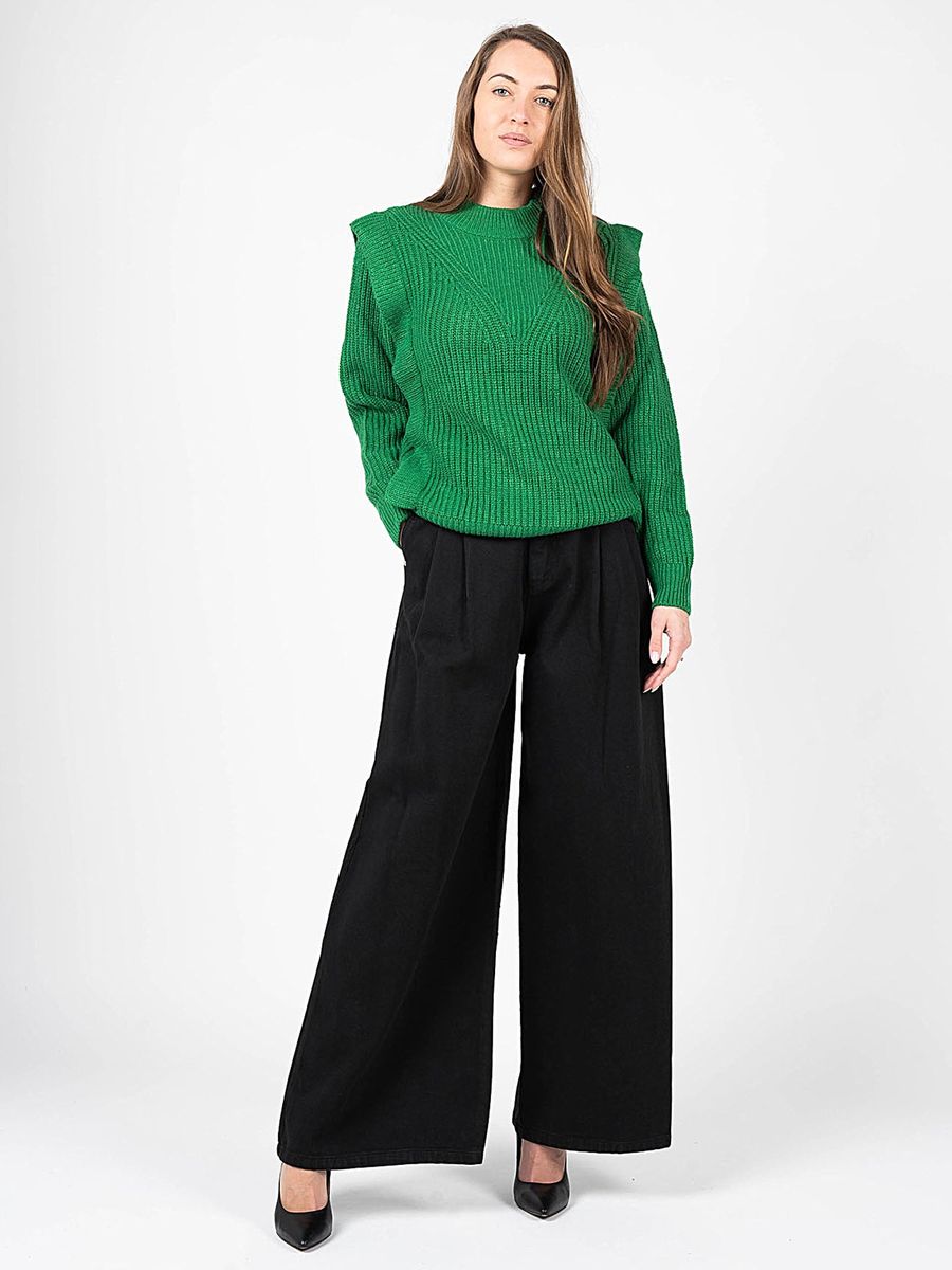 High-Waist Jeans mit weitem Bein