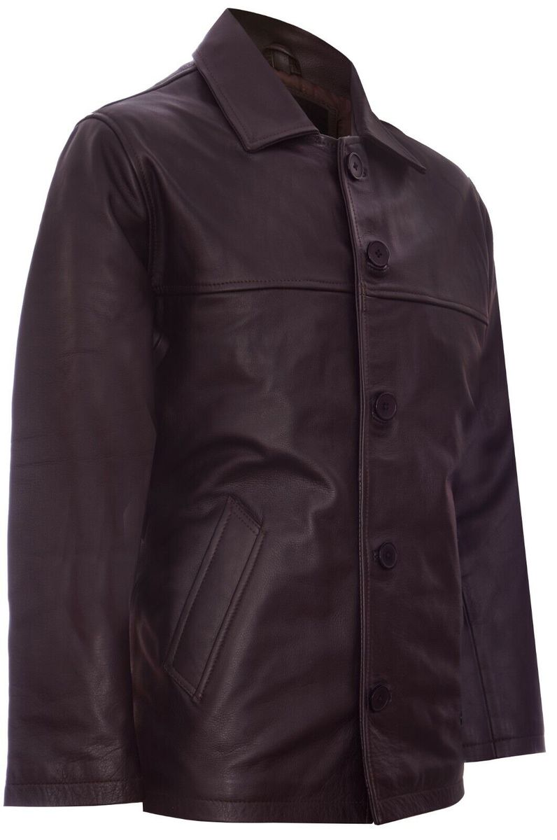 Klassische Boxjacke aus Rindsleder