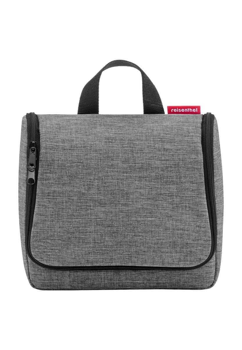 reisenthel® Kulturtasche, Aufhänger, Reißverschluss, Stecktaschen, Spiegel, grau, 99