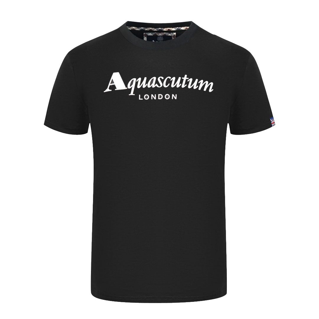 Klassisches Baumwoll-T-Shirt mit Logo-Print
