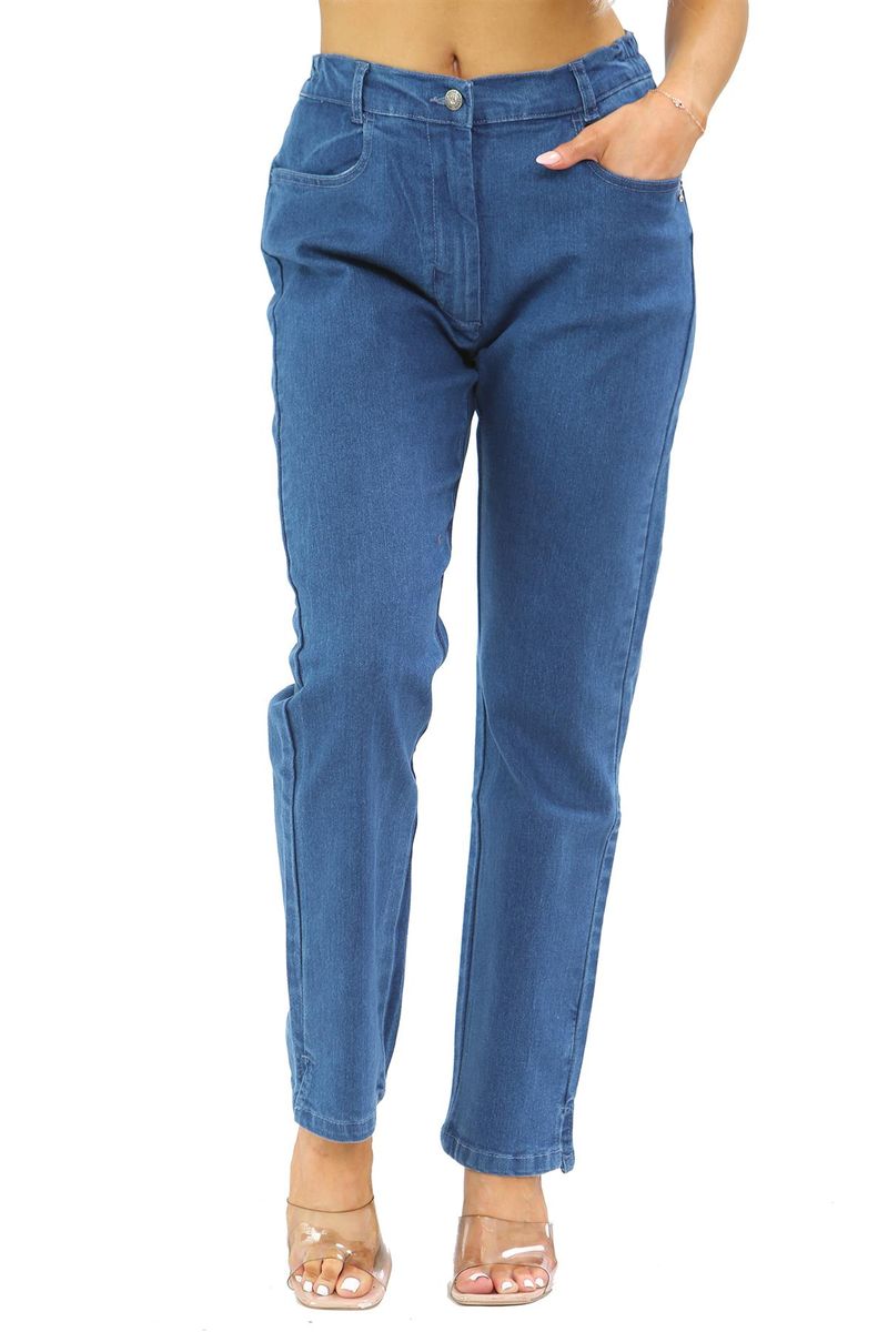Damen Jeans mit geradem Bein und Komfortbund
