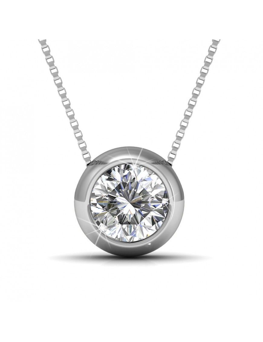 Minimalistisches Collier mit Solitäranhänger