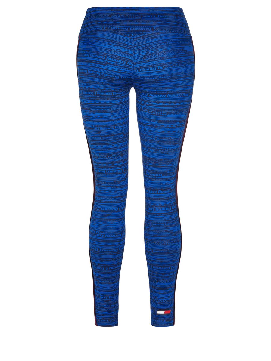 Performance-Leggings mit Allover-Logo-Print