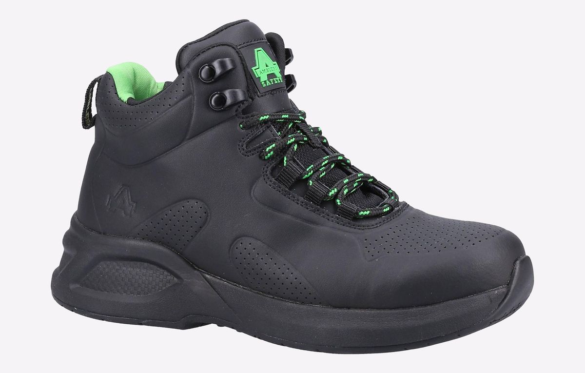Sicherheitsstiefeletten aus recyceltem Leder