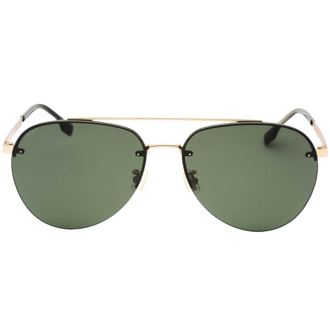 Pilotenbrille mit goldenen Akzenten