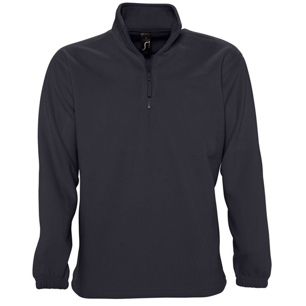 Unisex Fleece-Pullover mit Viertelreißverschluss
