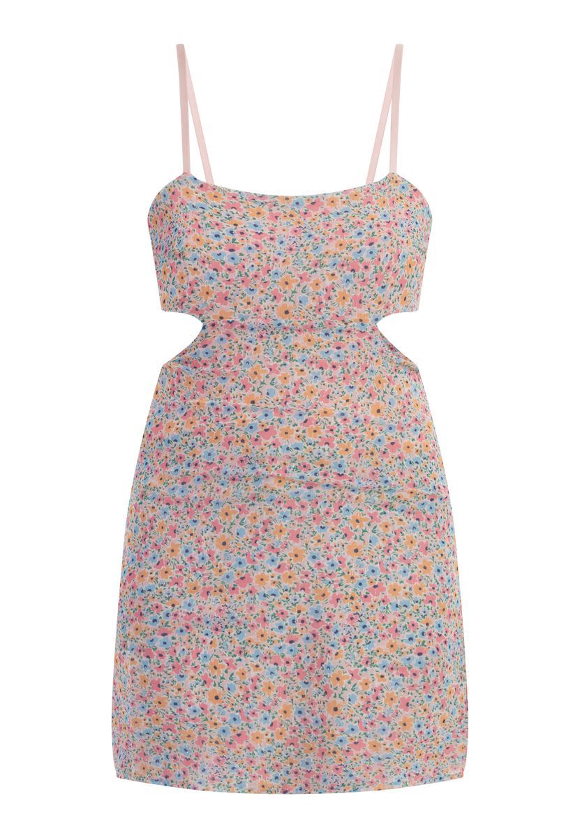 Mymo Minikleid Damen Blau Mehrfarbig