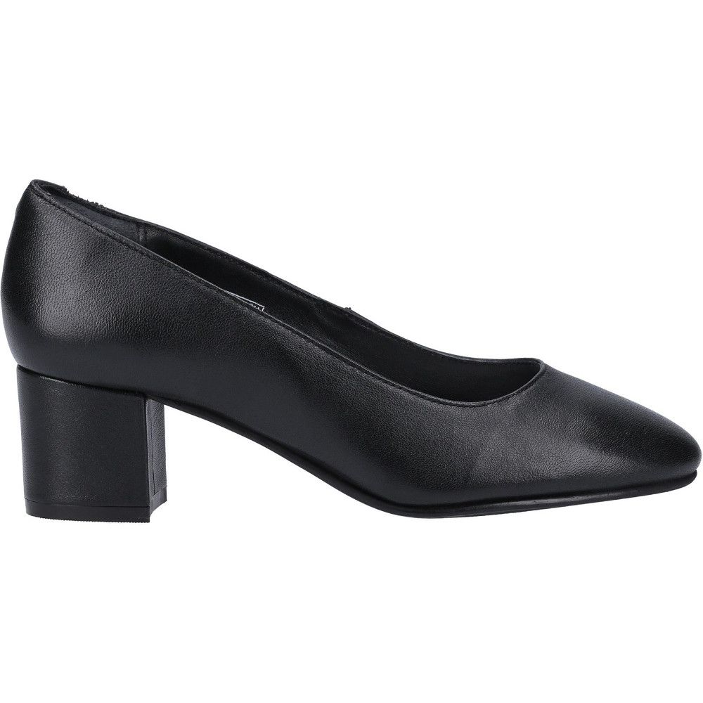 Klassische Lederpumps mit Blockabsatz