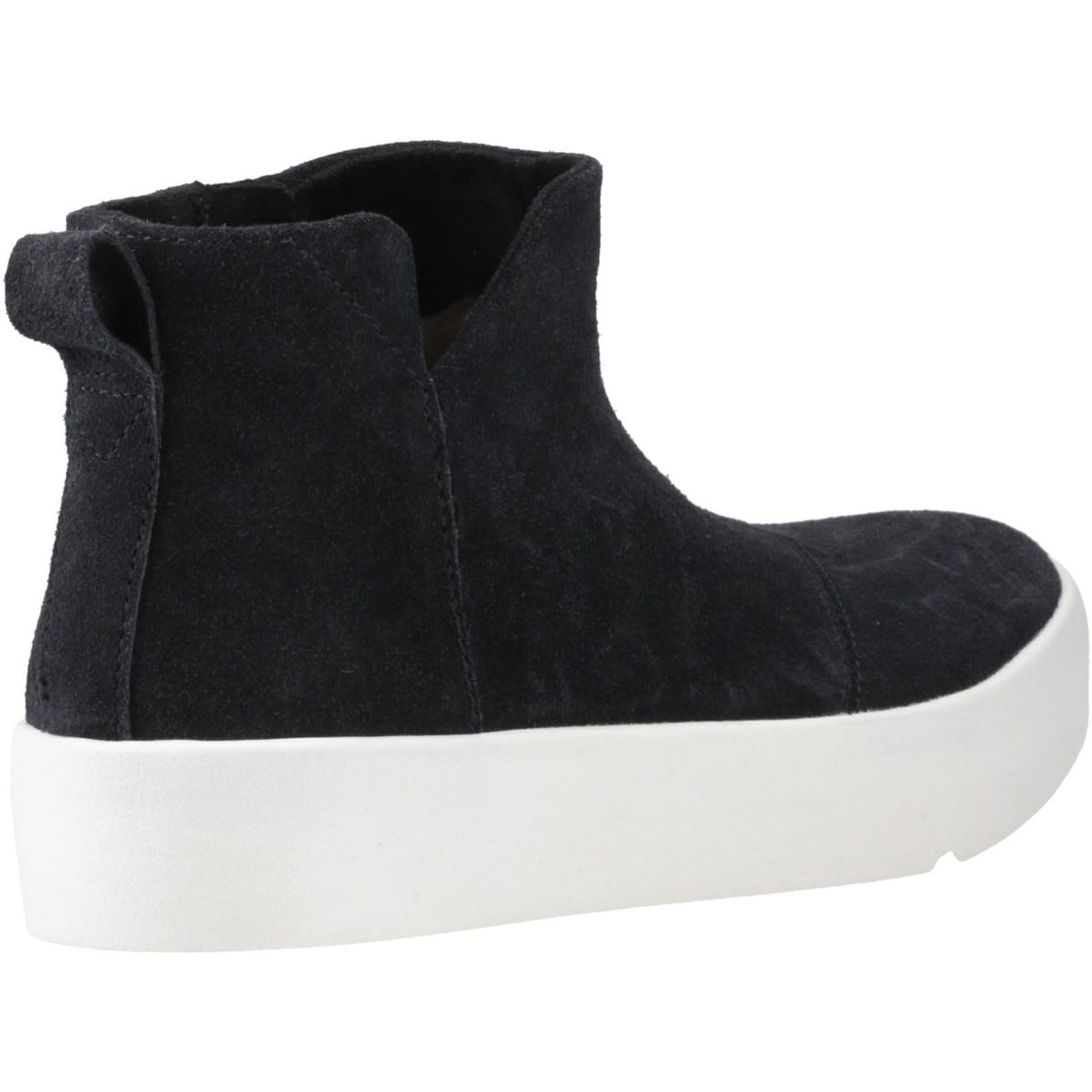 Wildleder-Stiefeletten mit Plateau-Sohle