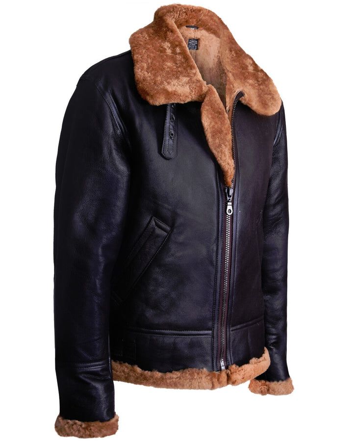 Klassische B3 Shearling Fliegerjacke