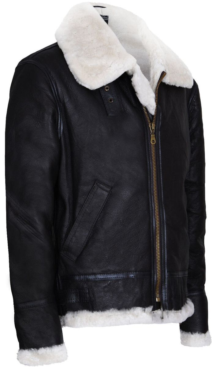 Klassische B3 Shearling Fliegerjacke