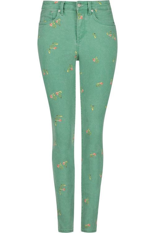 Skinny Jeans mit Blumendruck