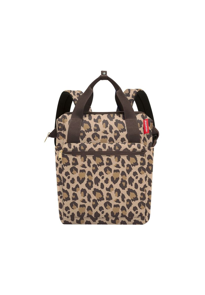 Leopard Print Konvertierbarer Rucksack-Tasche