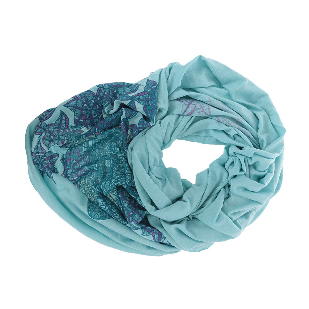 Unisex Infinity Schal mit Blumendruck