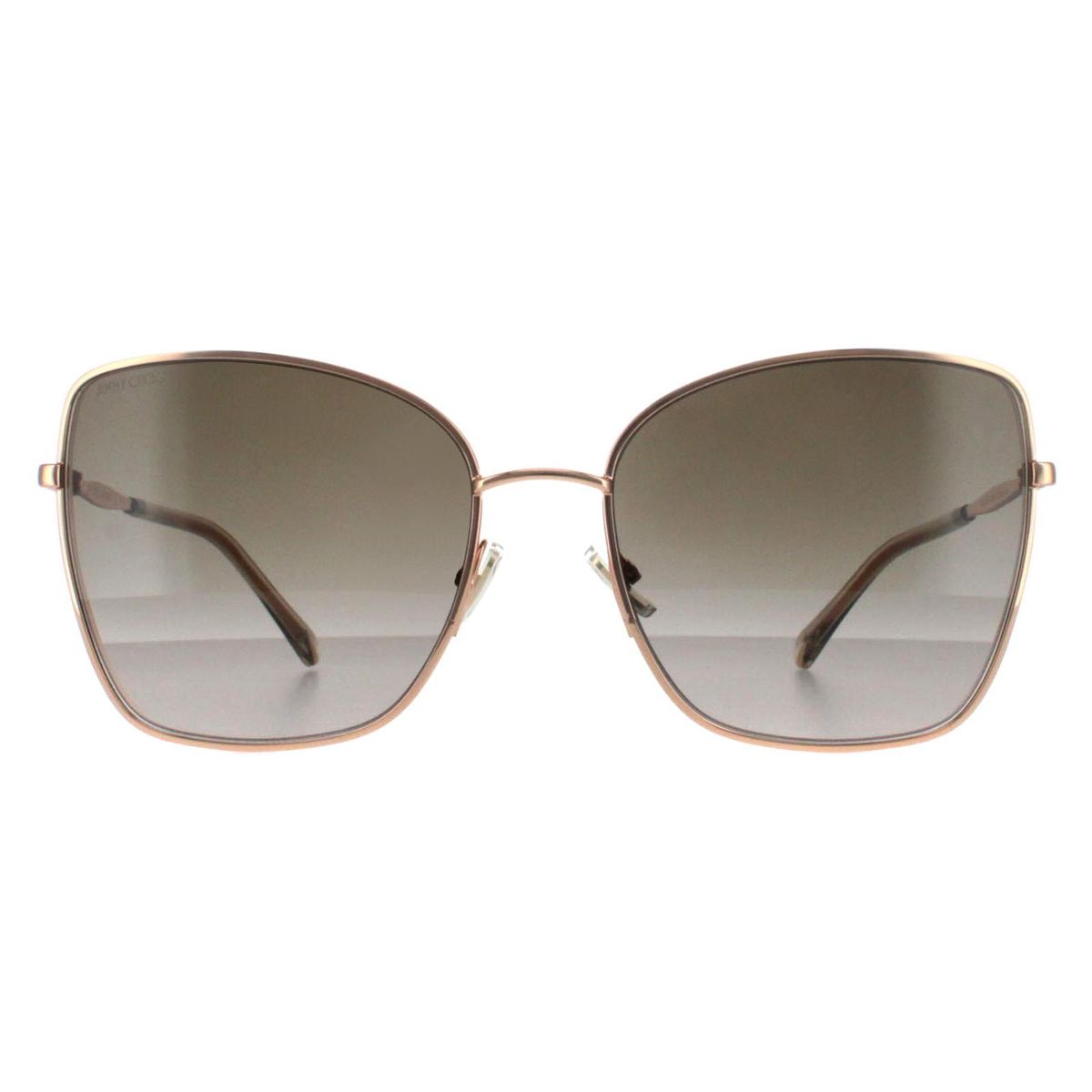 Quadratische Sonnenbrille mit Farbverlauf und Metallrahmen