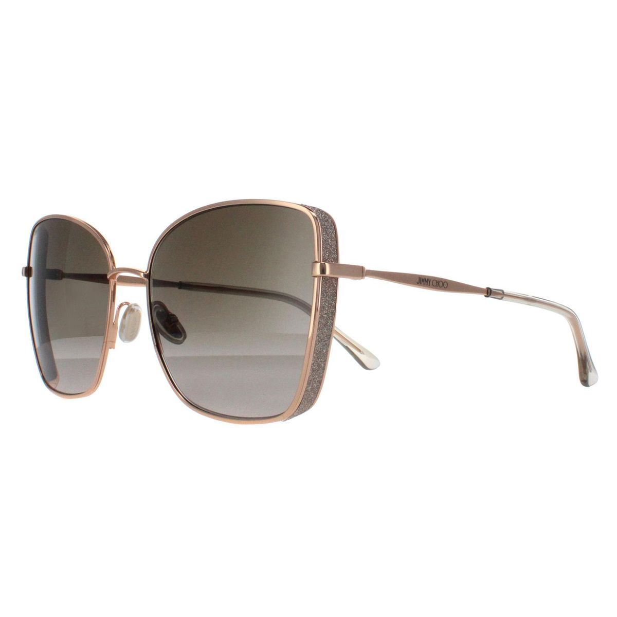 Quadratische Metall-Sonnenbrille mit Farbverlauf