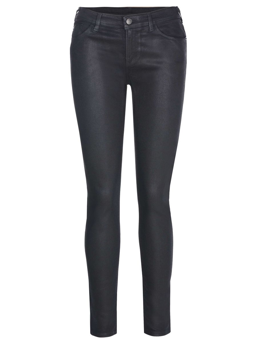 Beschichtete Skinny-Fit Stretch Jeans