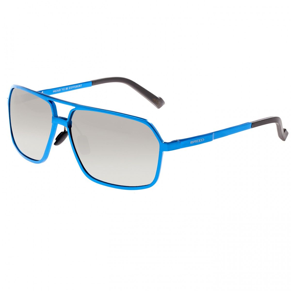 Polarisierte Aluminium-Pilotenbrille mit blauen Gläsern