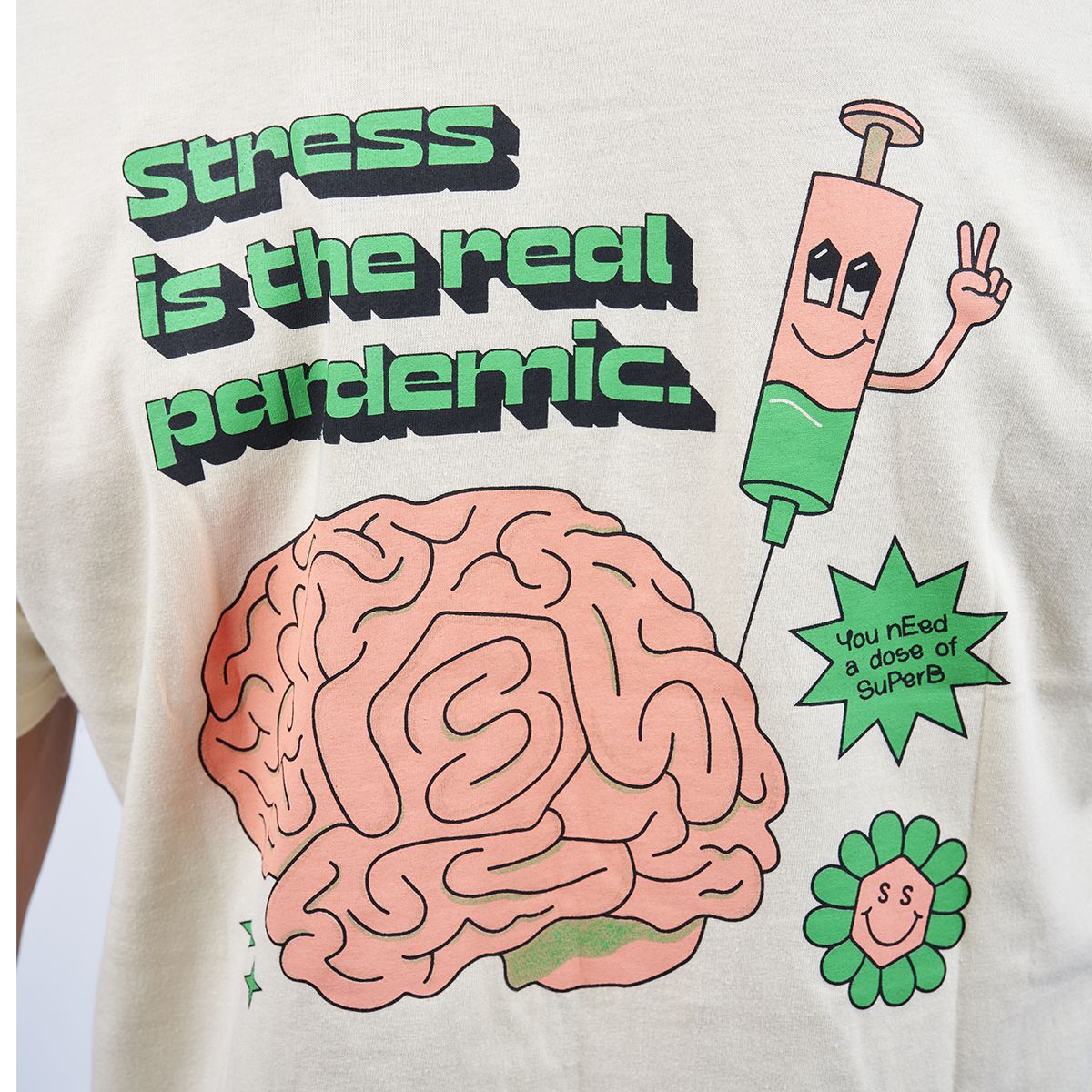 Baumwoll-T-Shirt mit Grafikprint