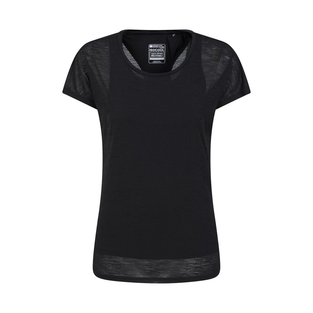 Damen Doppel Lagen T-Shirt