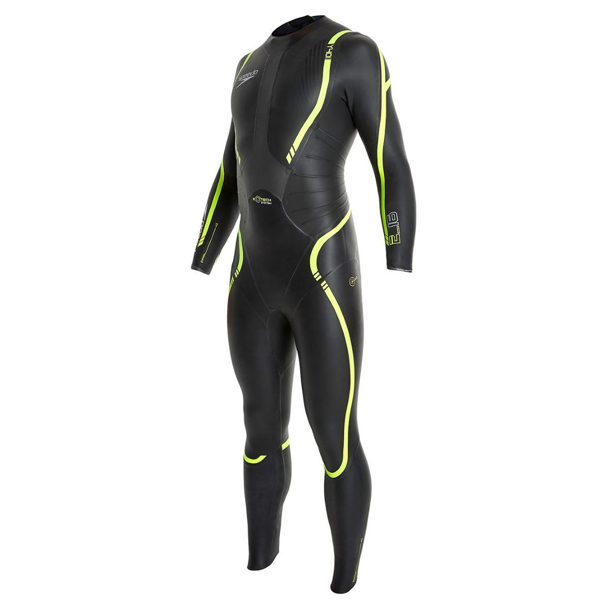 Herren Triathlon Neoprenanzug Schwarz