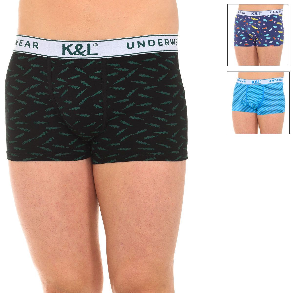 Herren Boxershorts mit Aufdruck im 3er-Pack