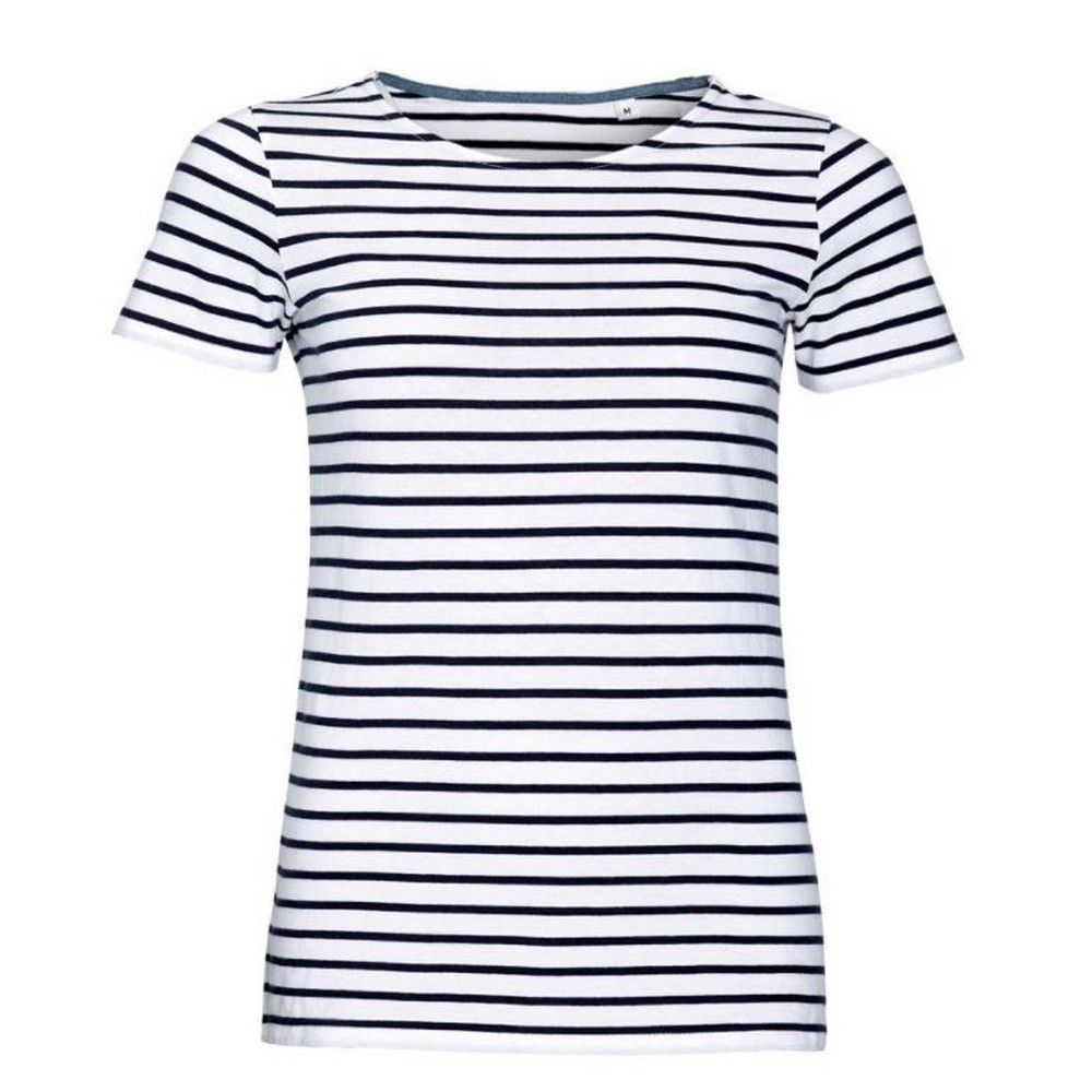 Gestreiftes T-Shirt aus Baumwolljersey
