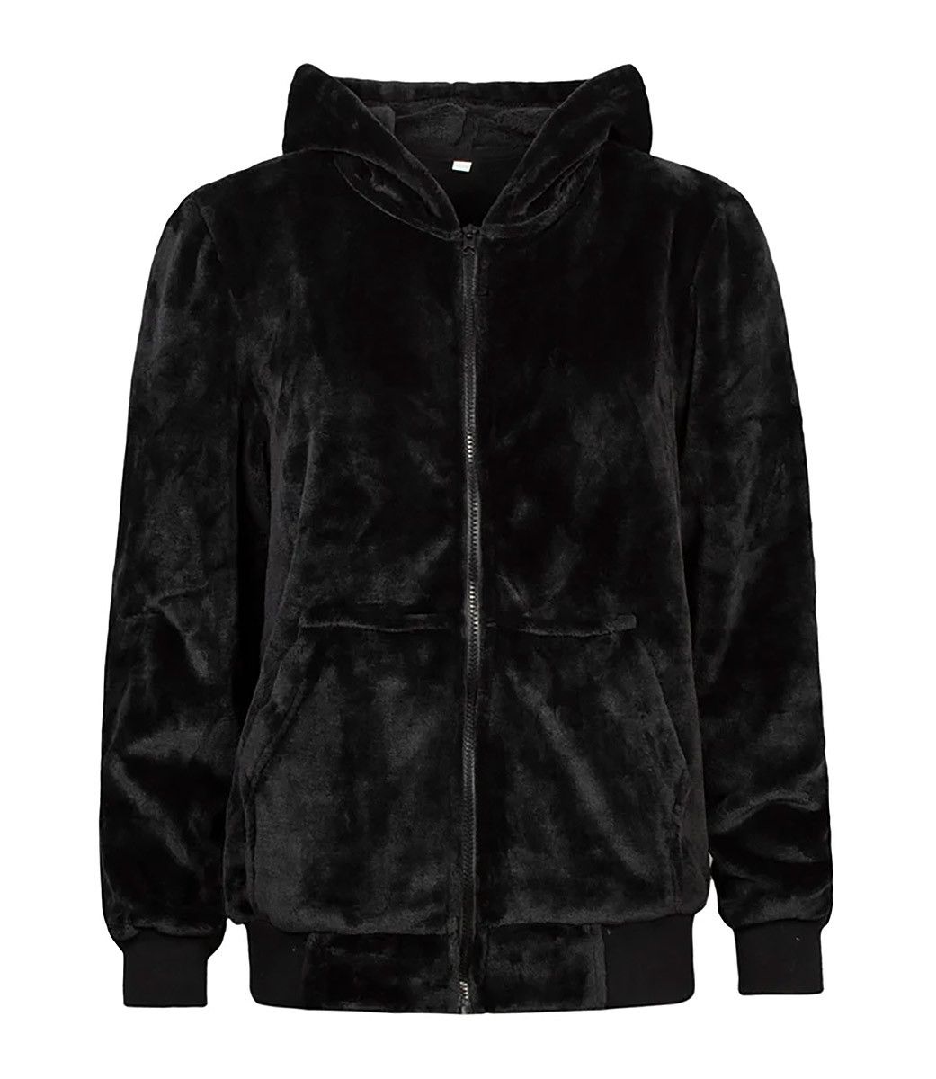 Heat Holders - Mens Soul Warming Soft Fleece Lounge Hoodie - Schwarz
