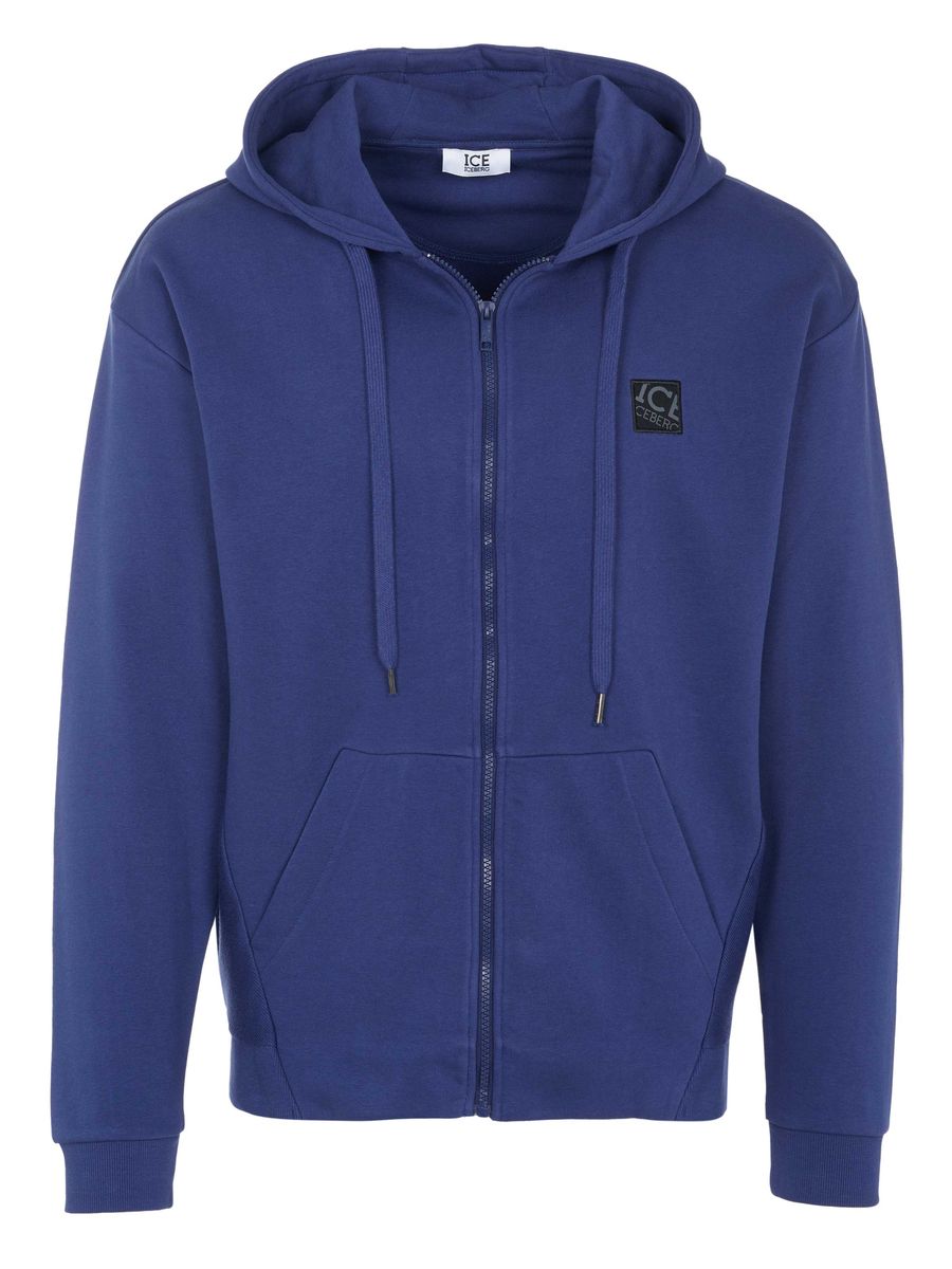 Zip-Hoodie aus Baumwollmischung