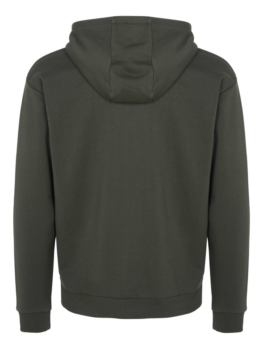 Zip-Hoodie aus Baumwollmischung
