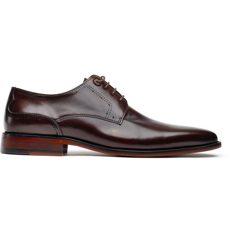 Elegante braune Derby Schuhe aus Leder