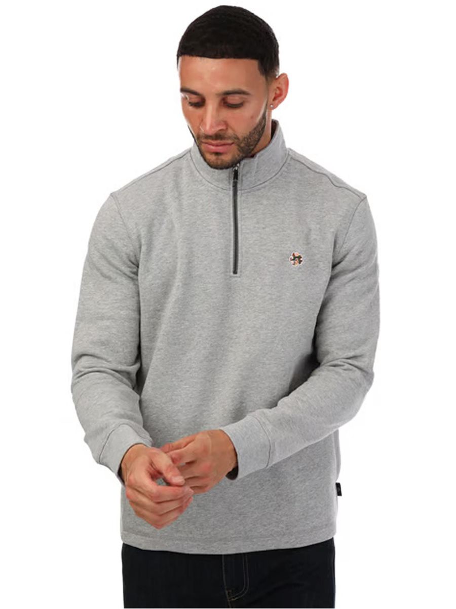 Herren Sweatshirt mit Halbem Reißverschluss Casual