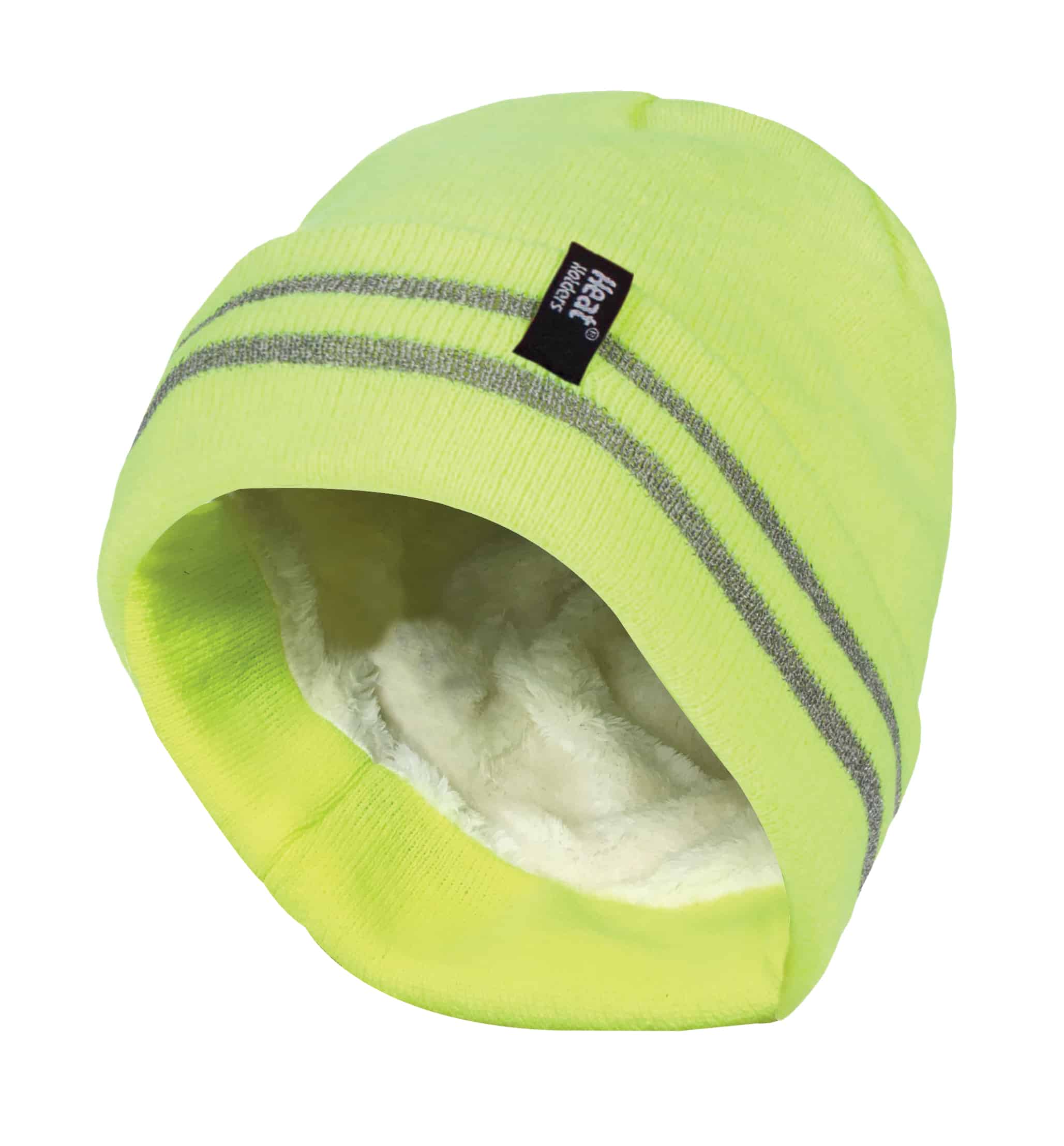 Reflektierende gestreifte Strickmütze
