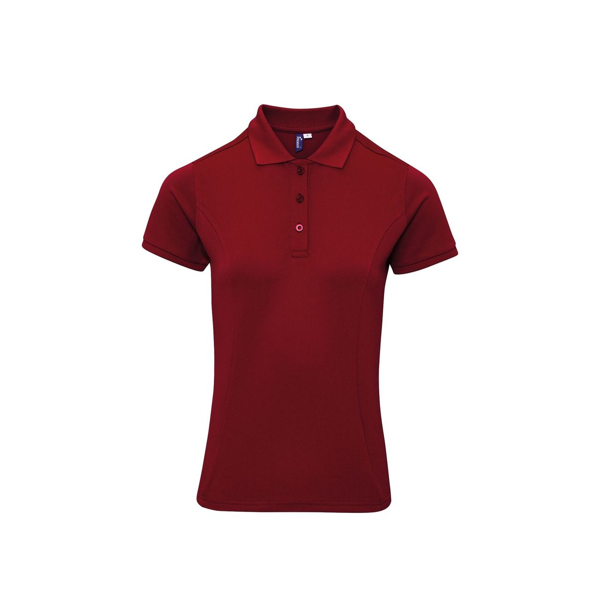 Damen Coolchecker Burgunder Poloshirt
