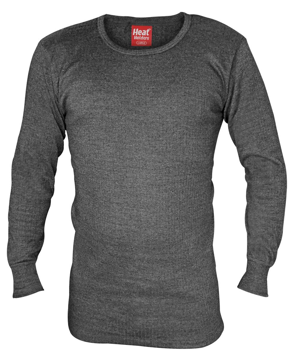 Heat Holders - Herren-Baumwoll-Wärmeunterwäsche Langarm-Top-Weste