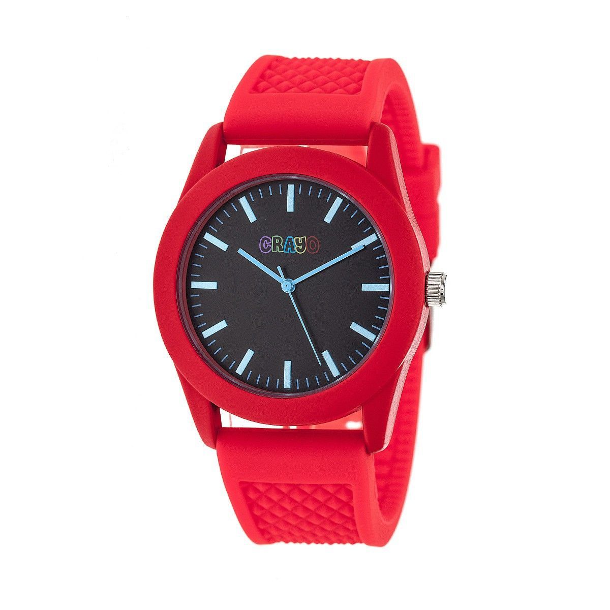 Rote Silikonarmband Unisex Uhr