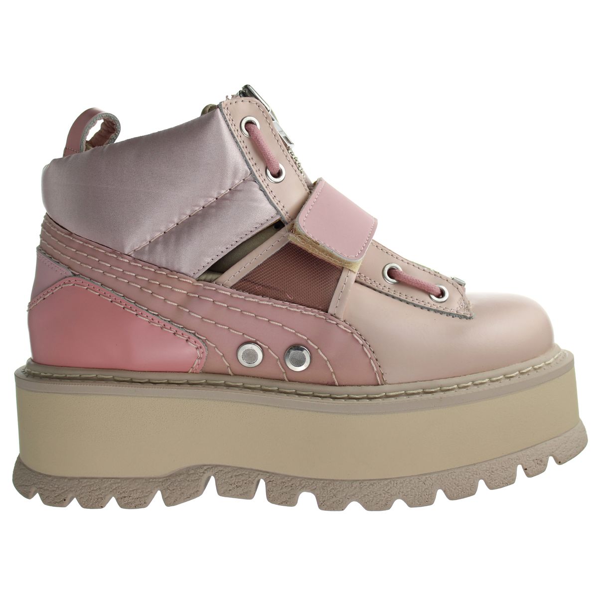 Plateau Stiefeletten Fenty Rose Riemen
