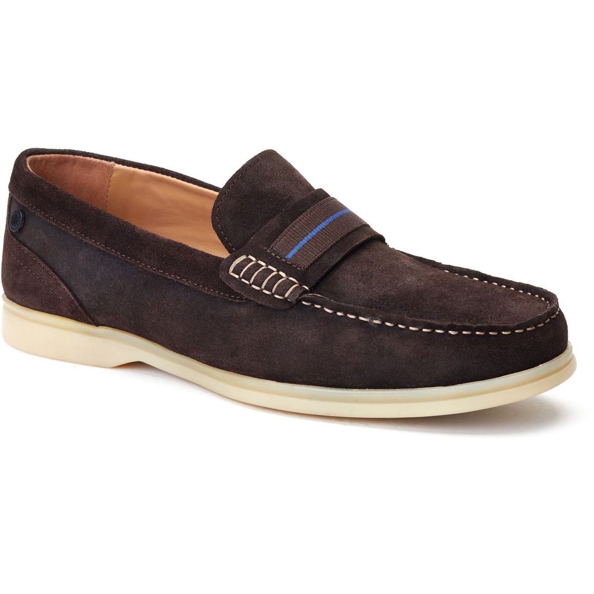 Base London Drum Herrenschuhe aus gebranntem braunem Leder