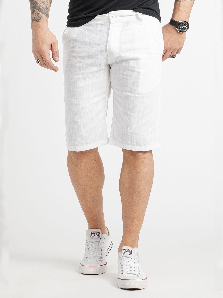 Herren Leichte Leinen Bermuda Shorts