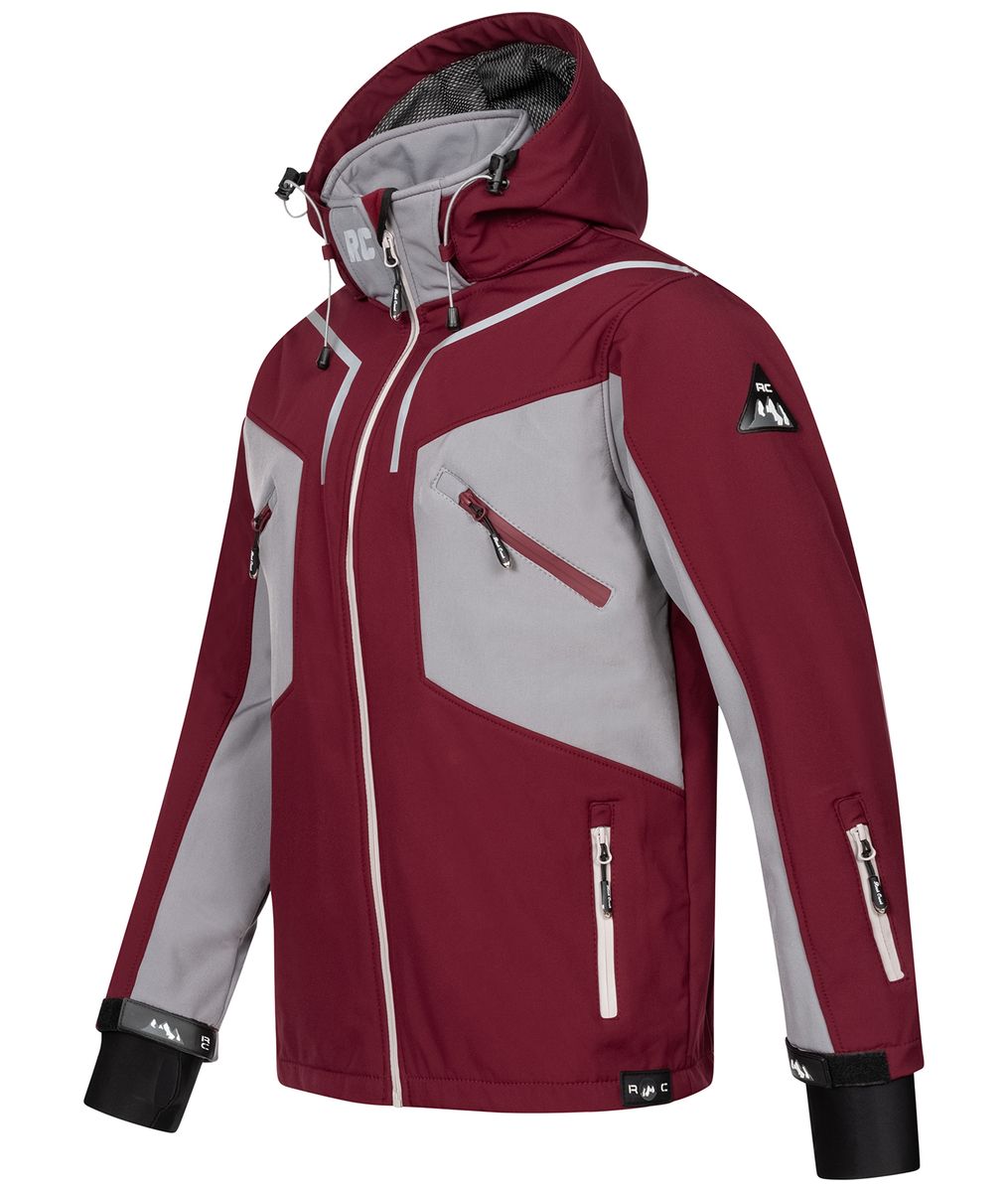 Sportliche Softshelljacke mit Kapuze