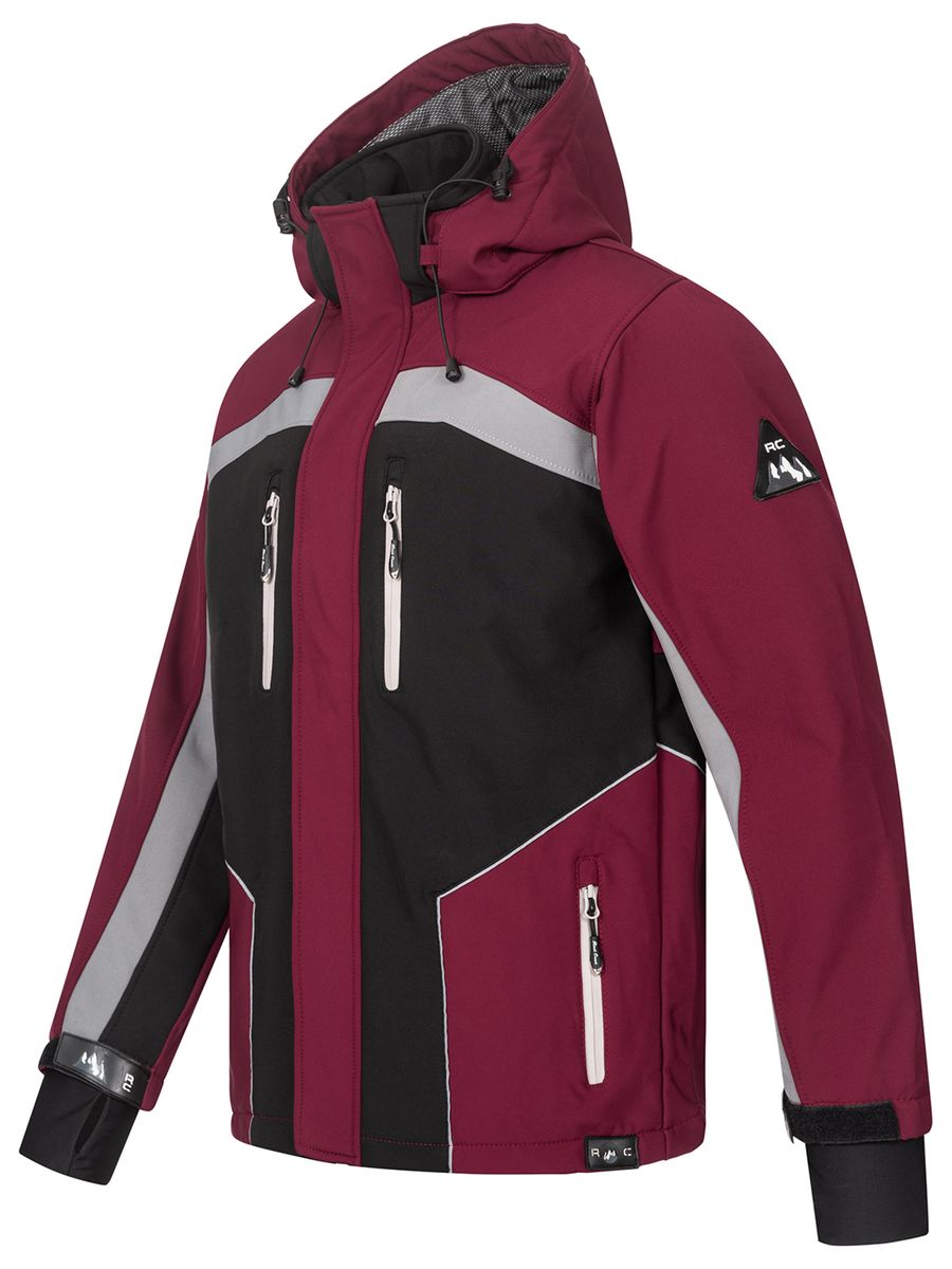 Sportliche Softshelljacke mit Kapuze